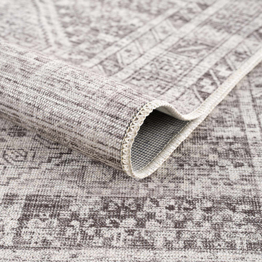 Nadie Blue Gray Medallion Area Rug