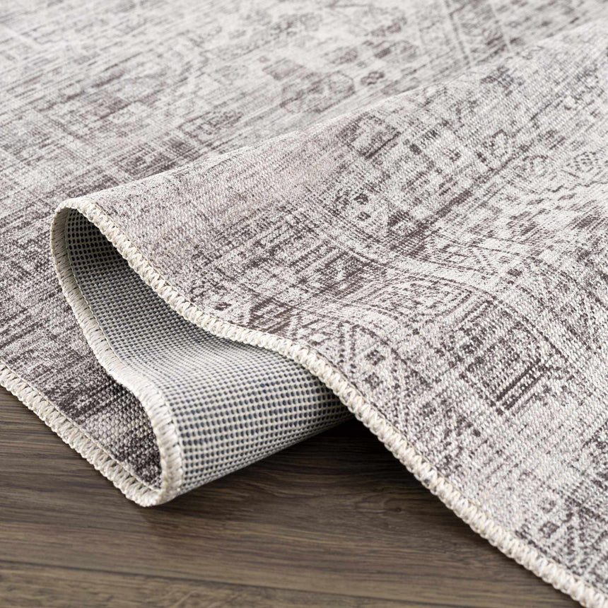 Nadie Blue Gray Medallion Area Rug