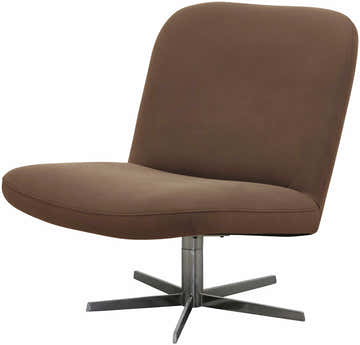 Kushinagar Light Brown Swivel Chair - Clearance