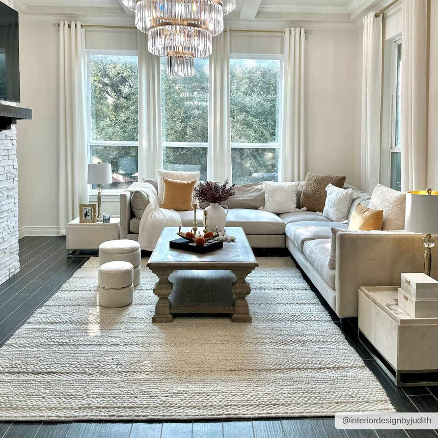 Hanlontown Premium Hand Woven Wool Area Rug