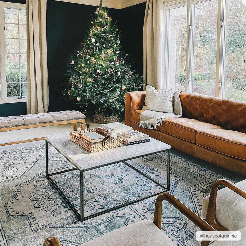 Kenmare Blue Medallion Rug - Clearance