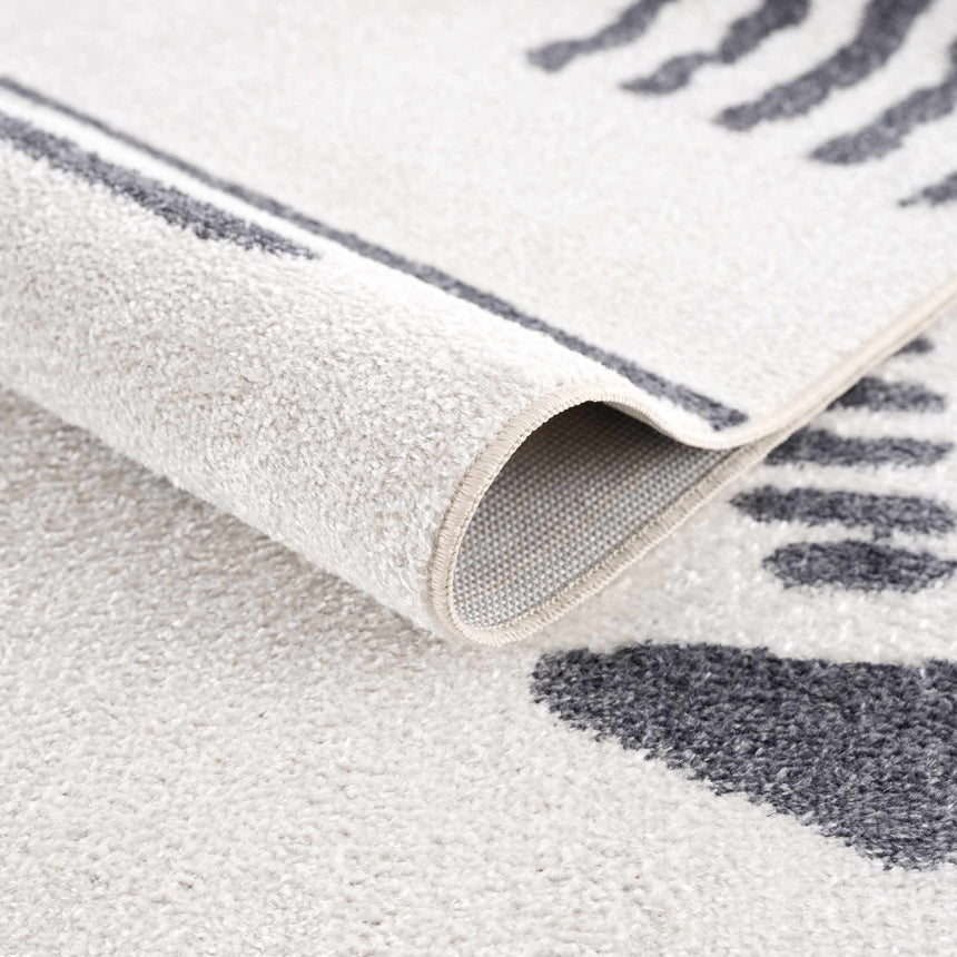 Eitan Gray Washable Area Rug - Clearance