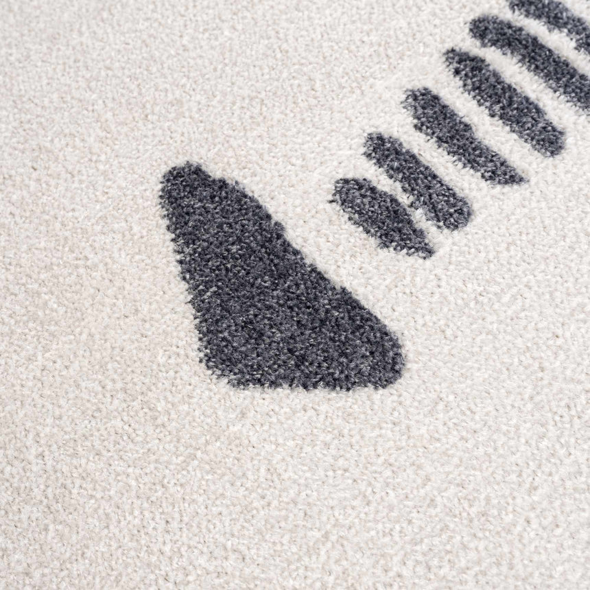 Eitan Gray Washable Area Rug - Clearance