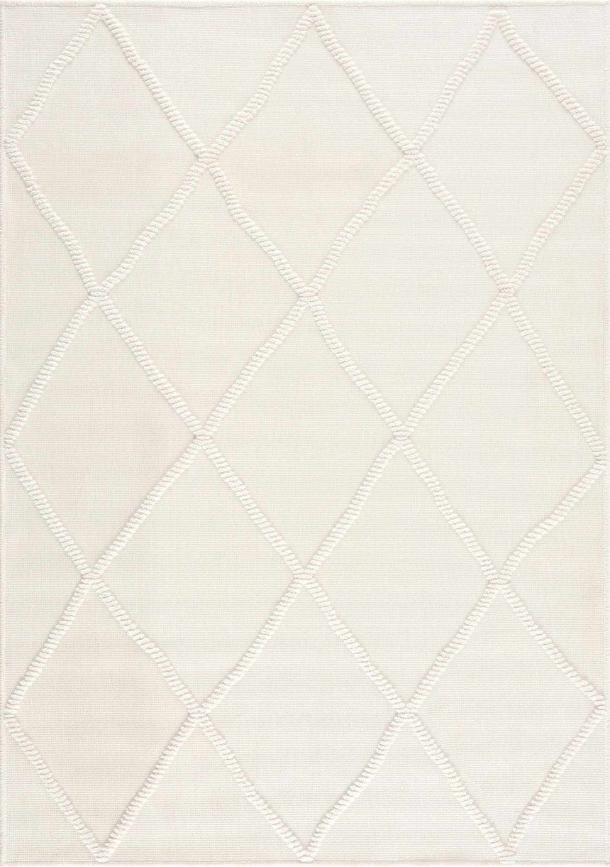 Amani White Washable Rug - Clearance