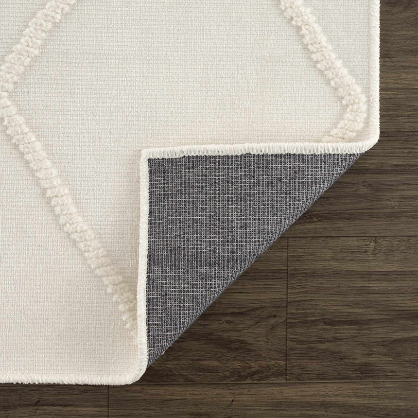 Amani White Washable Rug - Clearance