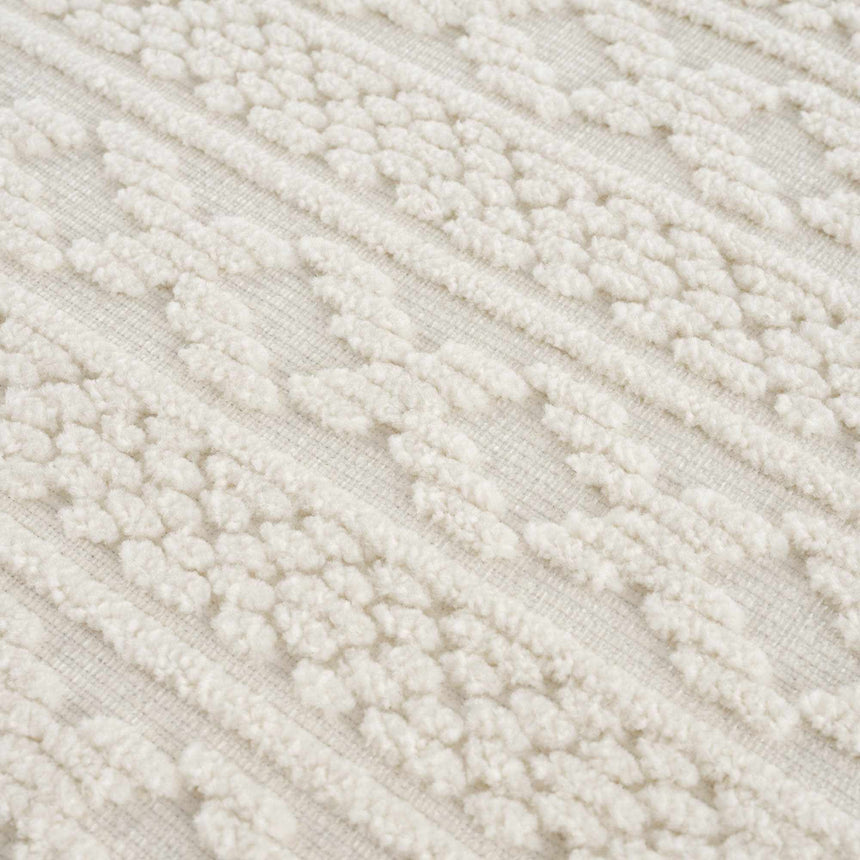 Fadey White 3D Washable Rug