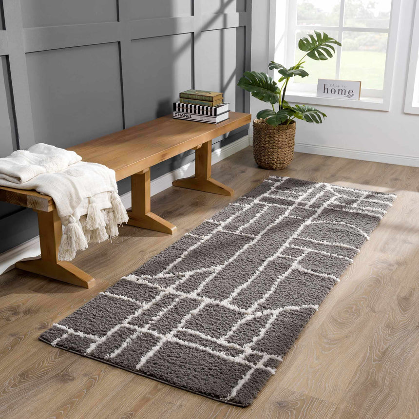 Andia Charcoal Area Rug - Clearance