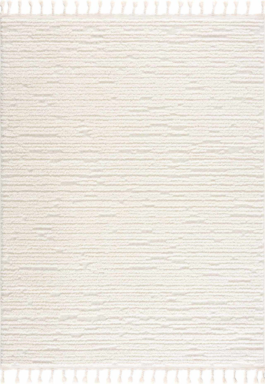 Kulu Textured Area Rug with Tassels