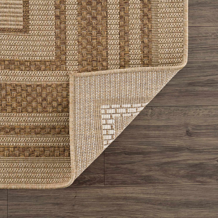Isoko Bordered Faux Jute Rug