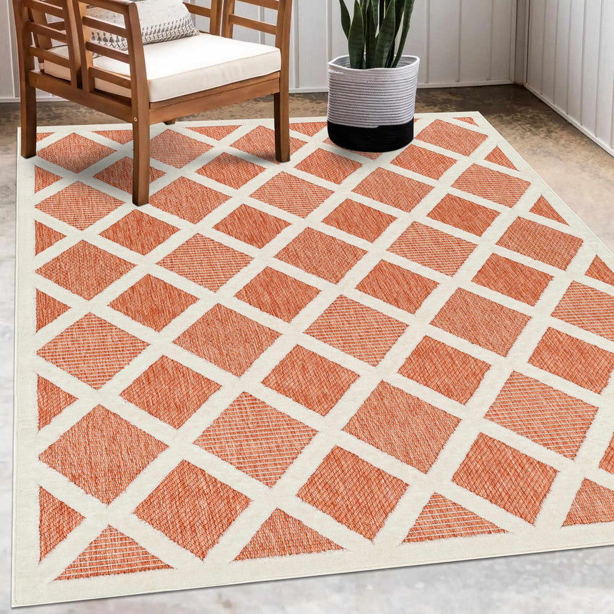 Akuna Orange Performance Rug - Clearance