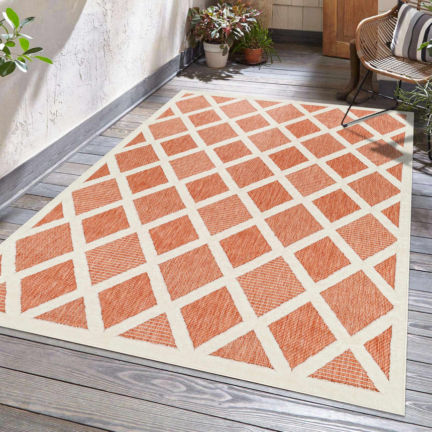 Akuna Orange Performance Rug - Clearance