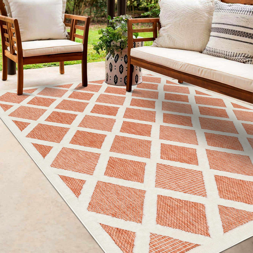 Akuna Orange Performance Rug - Clearance