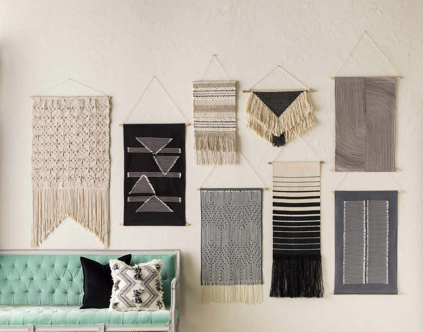 Dingus Jute and Wood Wall Hanging