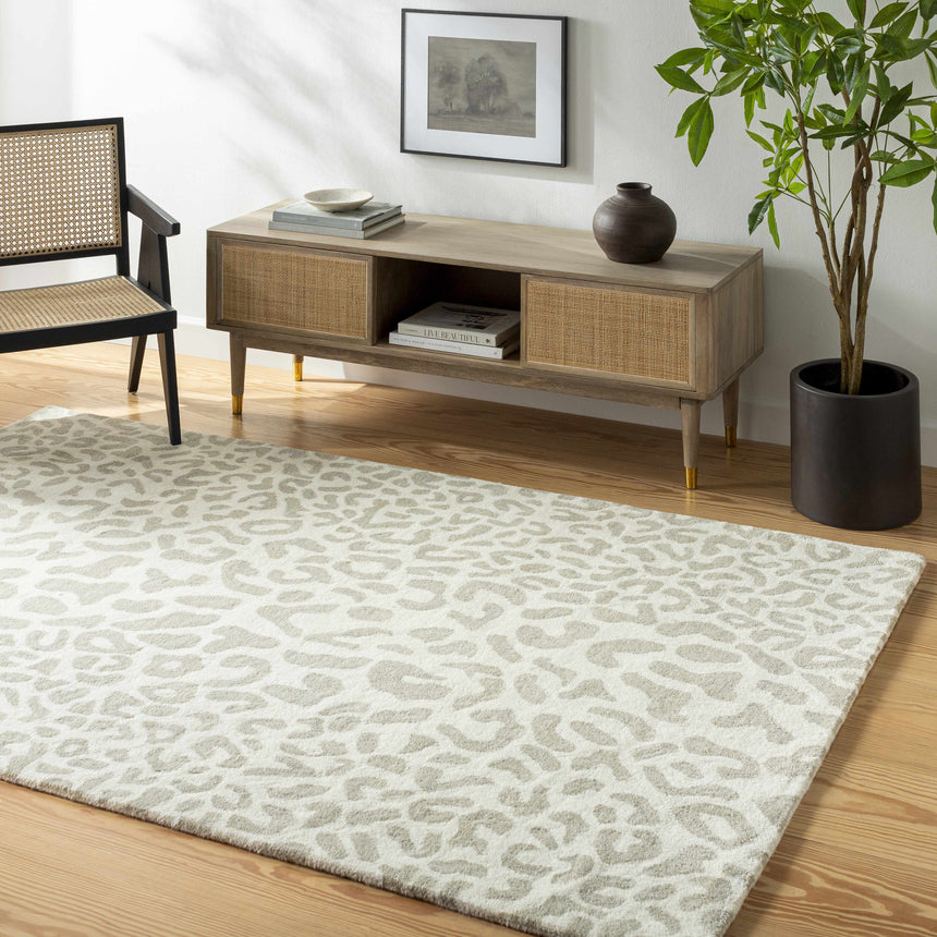 Adaya Leopard Print Area Rug - Clearance