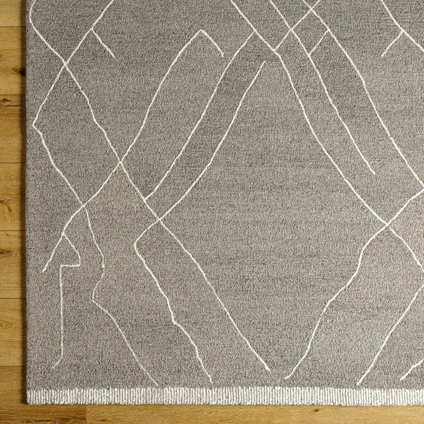 Arsenal Trout Valley Gray Wool Rug