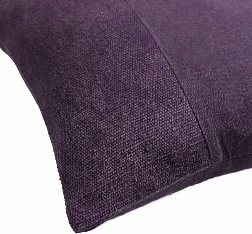 Alec Purple Square Throw Pillow