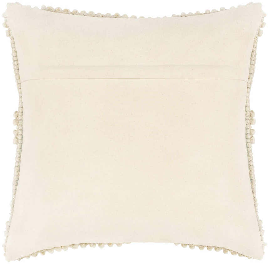 Alveley White Geometric Textured Throw Pillow