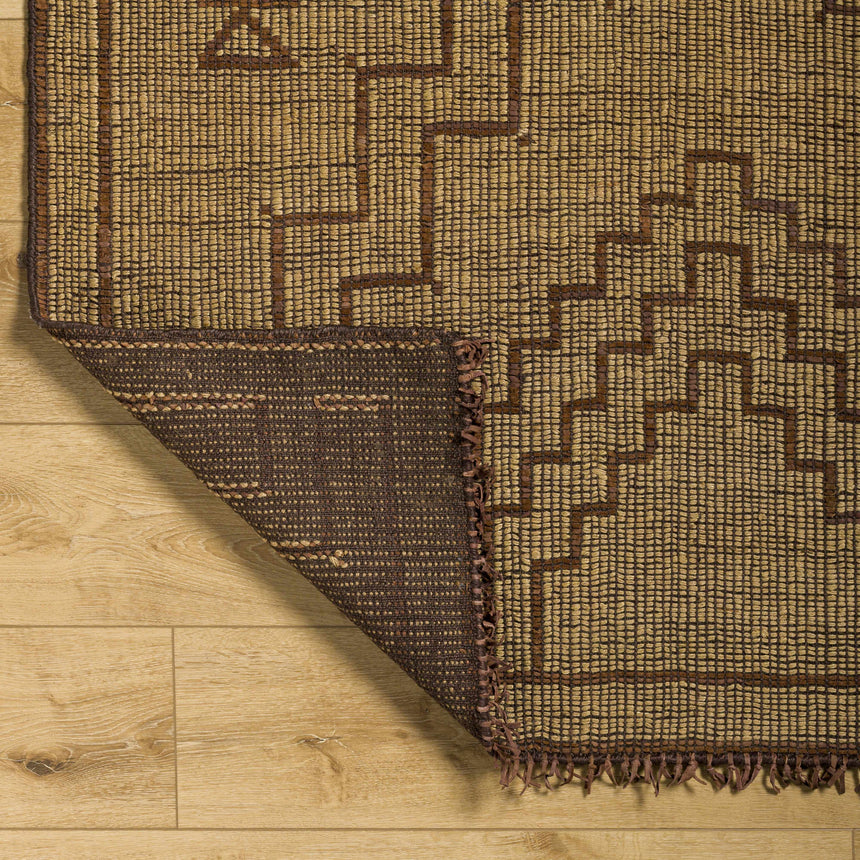 Aoko Jute & Leather Rug - Clearance