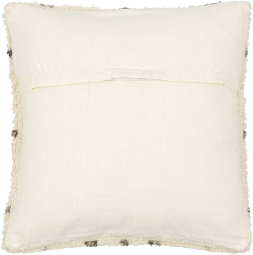 Arrochar Cream Geometric Textured Throw Pillow - Clearance