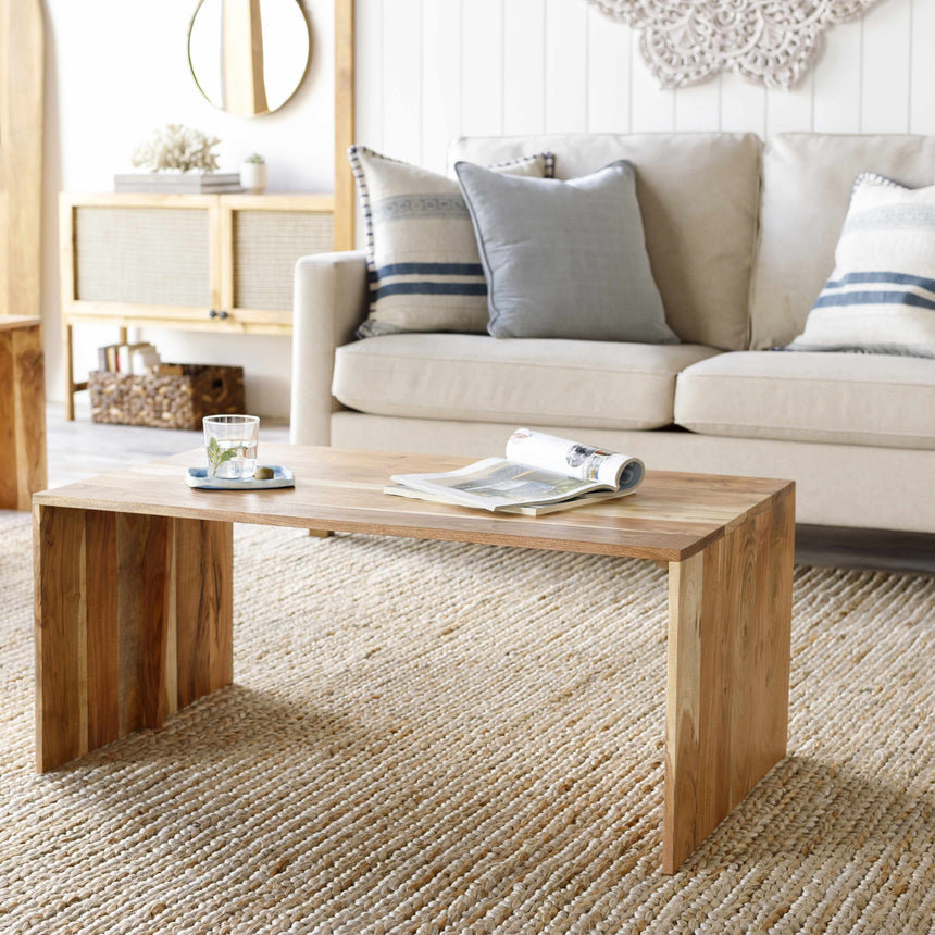 Atabayan Rectangle Wooden Coffee Table