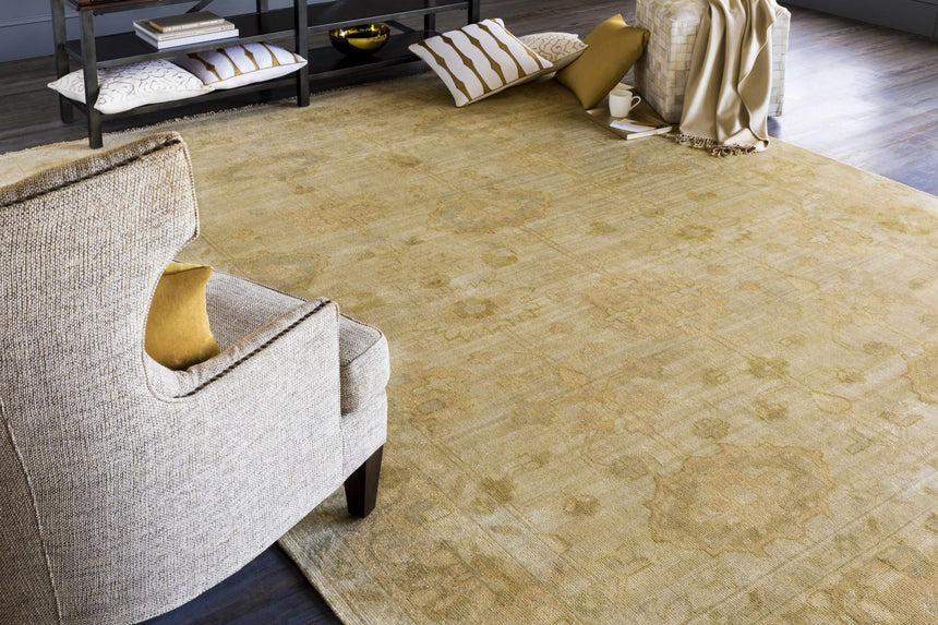 Solvay Mustard Square Throw Pillow - Clearance