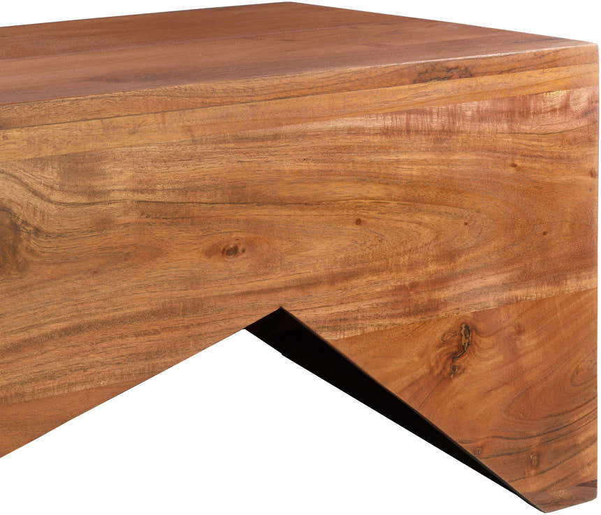 Aumbay Walnut Wooden Coffee Table