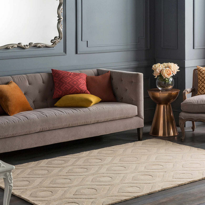 Hannastown Camel Square Throw Pillow