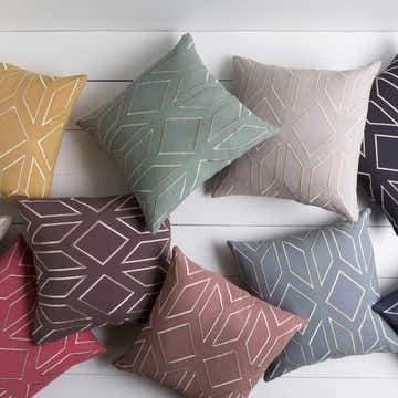 Mounds Pink Geometric Accent Pillow - Clearance