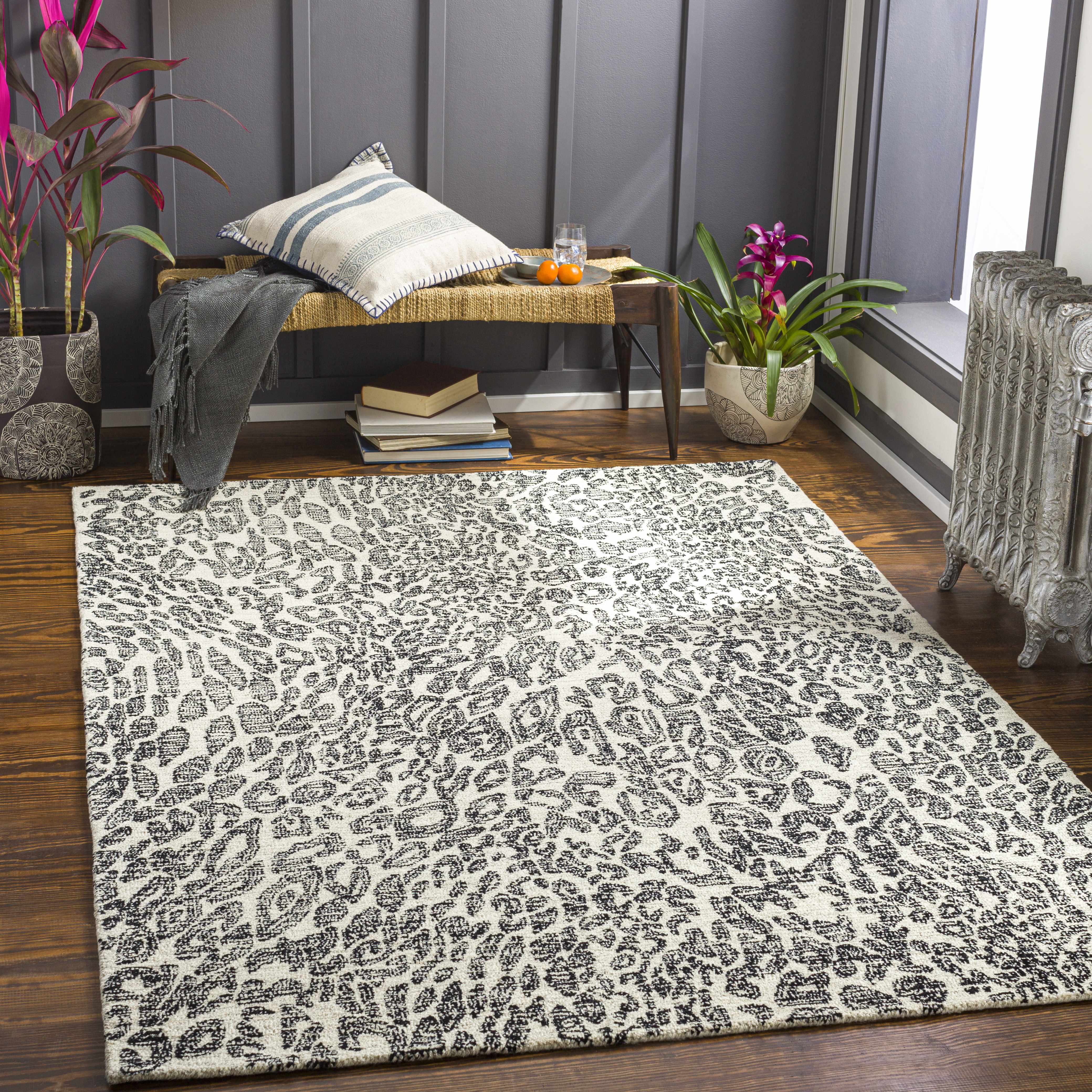 Baggs Leopard Print Area Rug