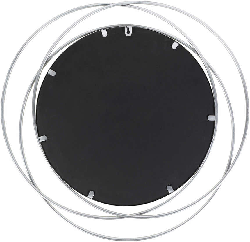 Basay Round Silver Gray Mirror