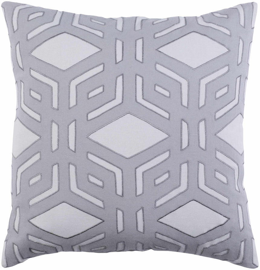 Berala Gray Geometric Square Pillow - Clearance