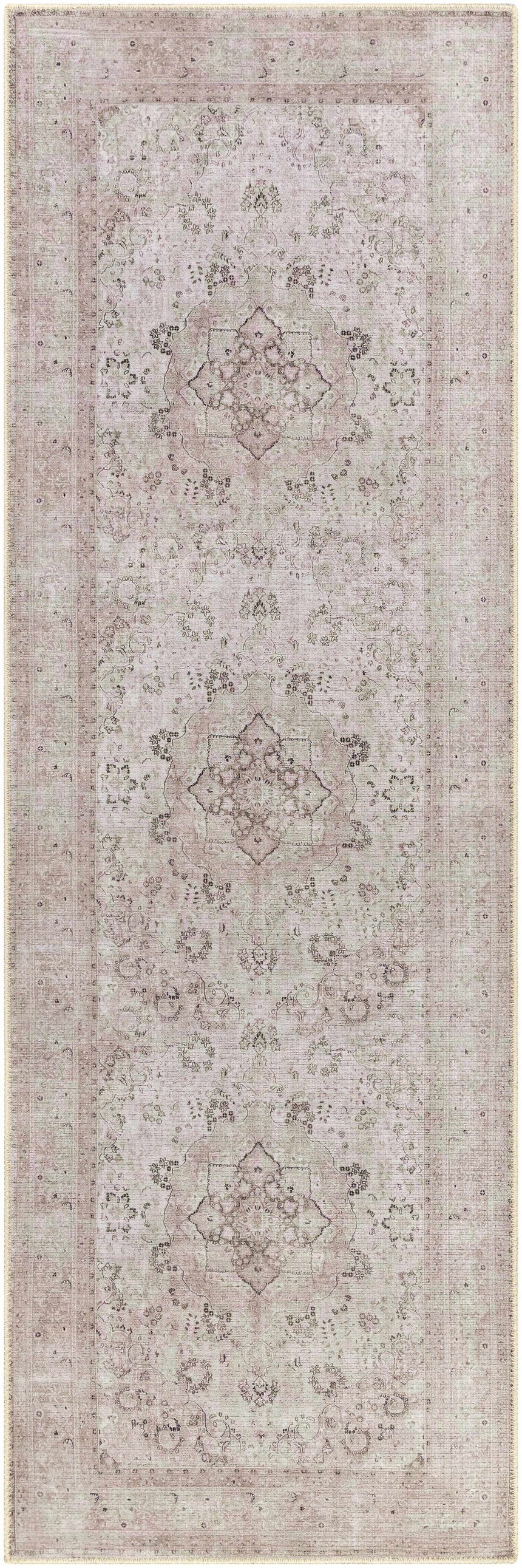 Bethany Vintage Flat Pile Washable Rug