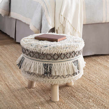 Biay Stool Ottoman - Clearance