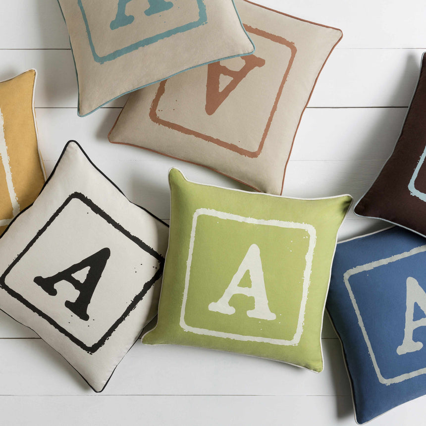 Wanguri Letter A Throw Pillow - Clearance