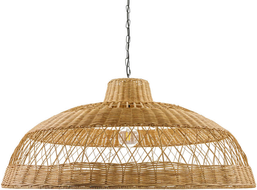Bailleval Dark Brown Rattan Pendant