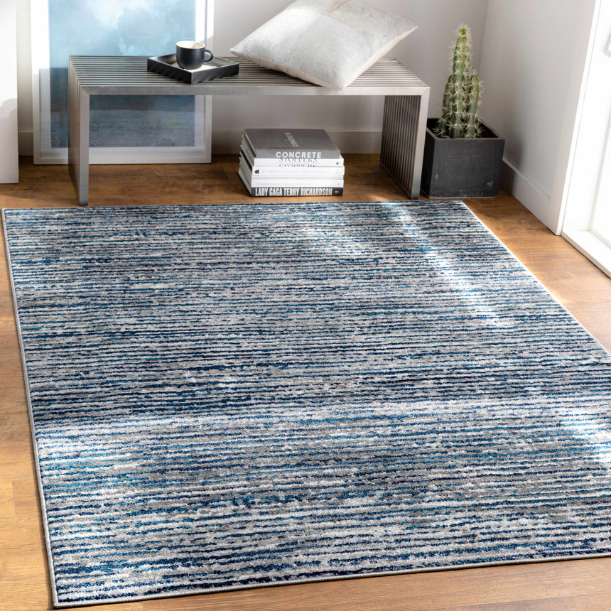 Bowmansdale Striped Navy Rug