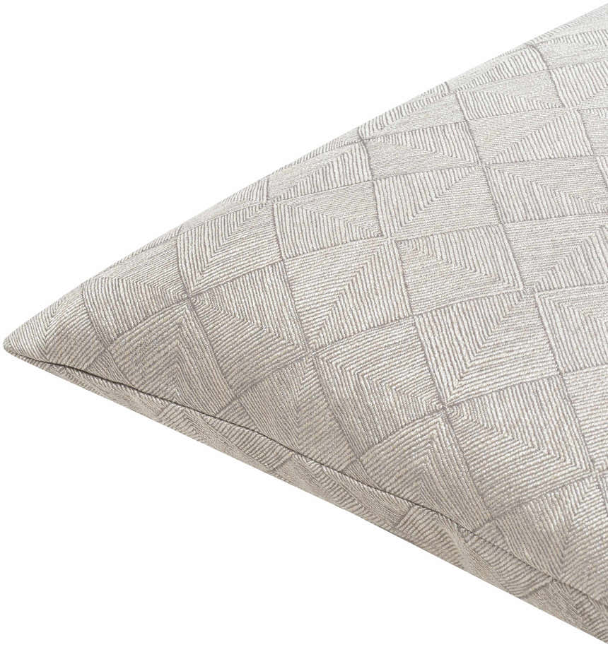 Boykins Gray Diamond Pattern Accent Pillow - Clearance
