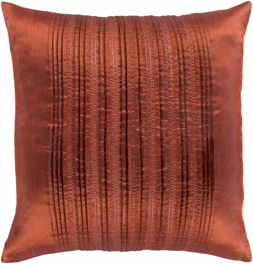 Bournemouth Rust Square Throw Pillow