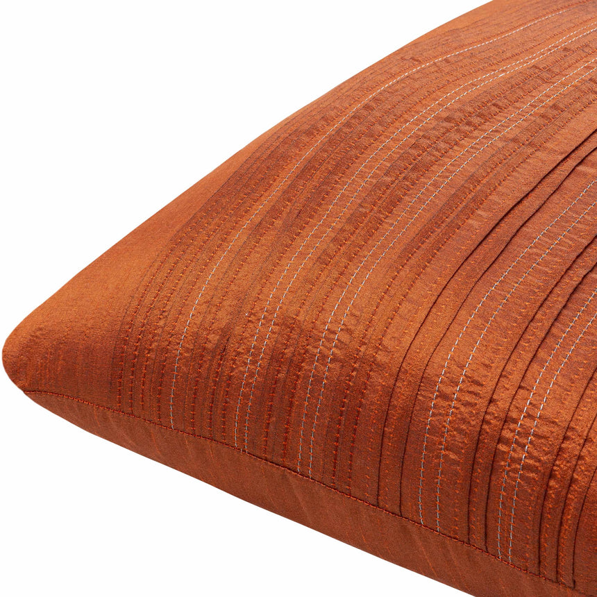 Bournemouth Rust Square Throw Pillow