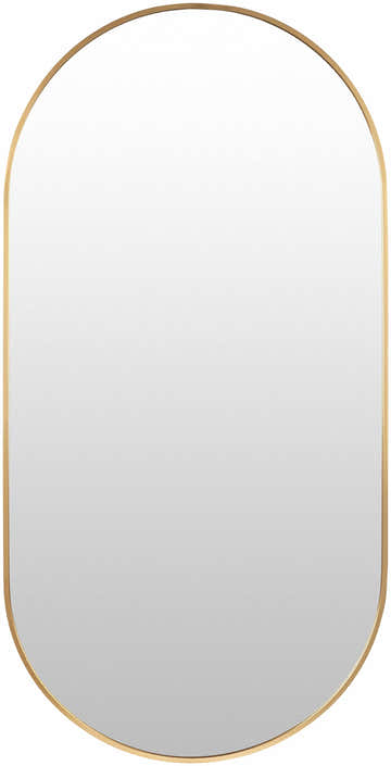 Borovikha Gold Aluminum Framed Oval Mirror