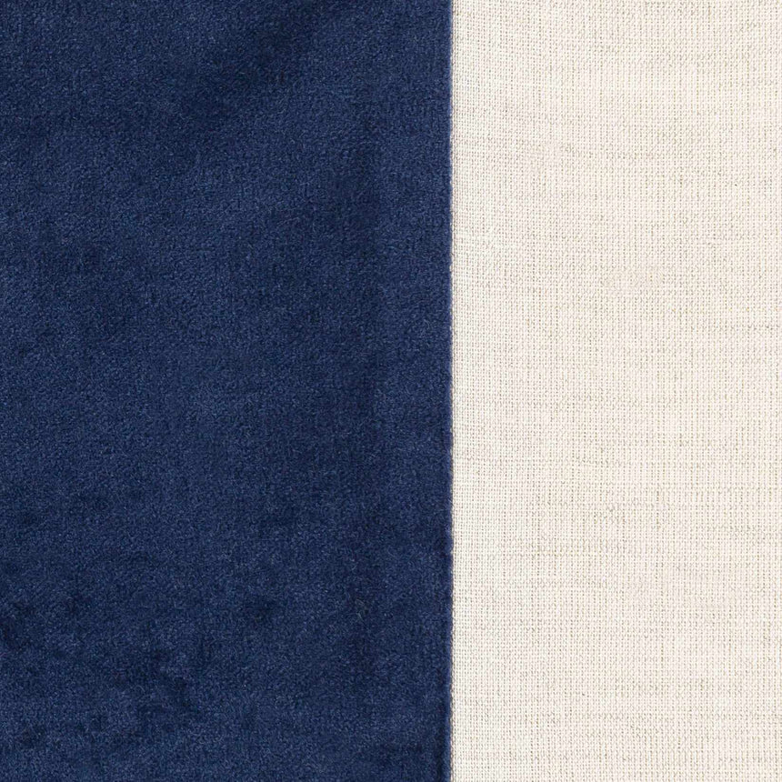 Bunyip Navy Velvet Band Throw Pillow