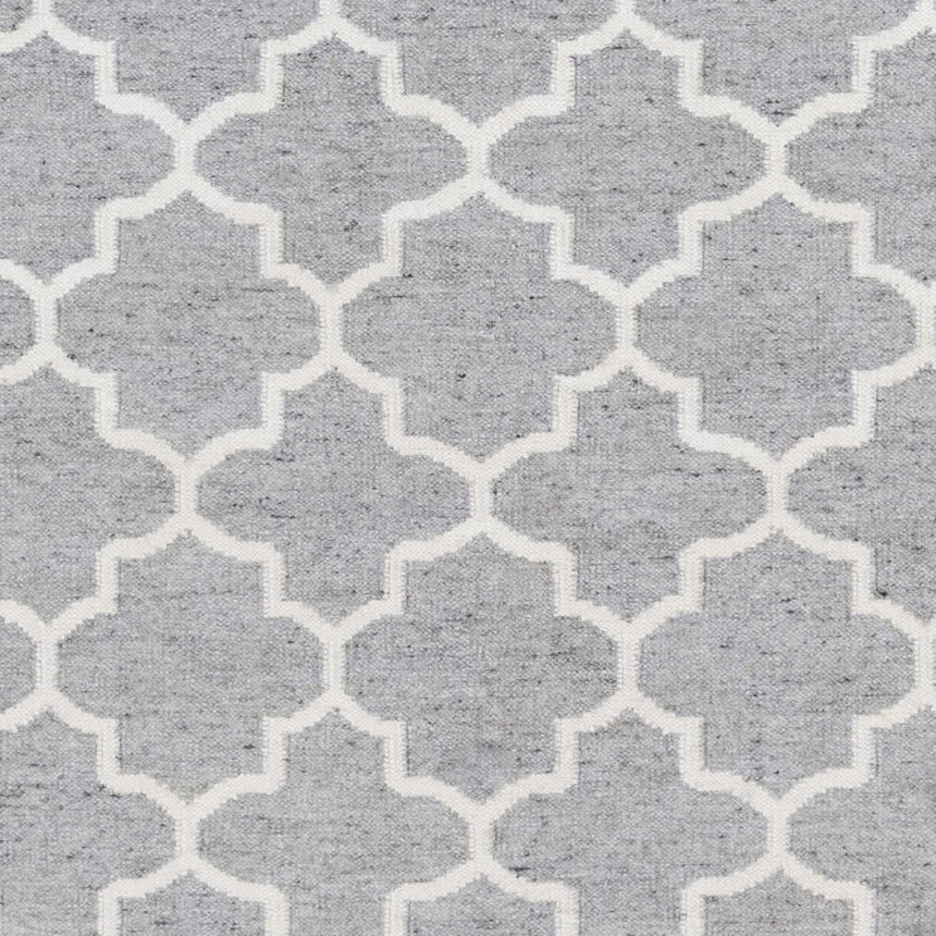Cardin Charcoal Trellis Wool&Viscose Rug - Clearance