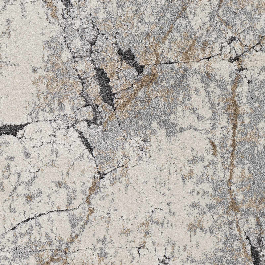 Cavetown Gray Marble Thick Rug