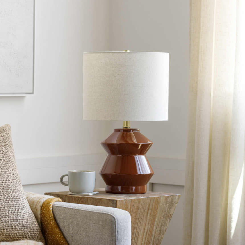 Coxquihui Burnt Orange Table Lamp