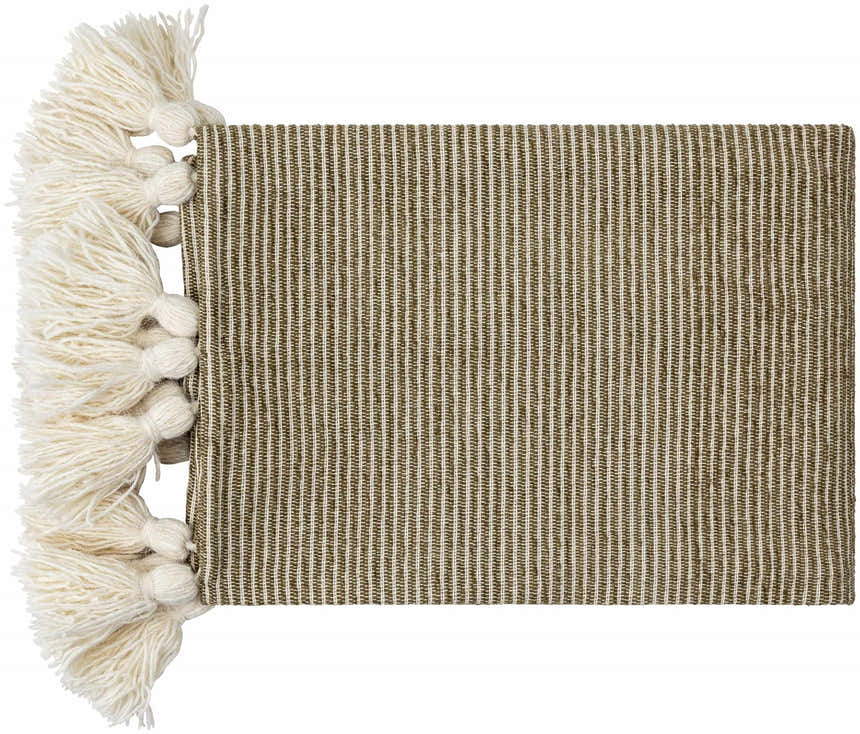 Camabatela Olive Throw Blanket