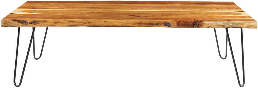 Chulakivka Acacia Wood Industrial Coffee Table