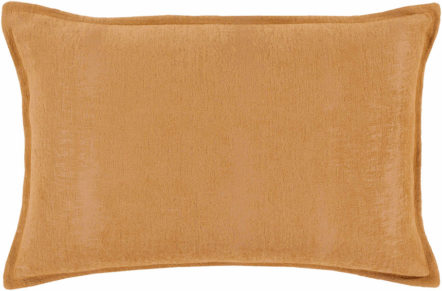 Chunky Burnt Orange Square Throw Pillow