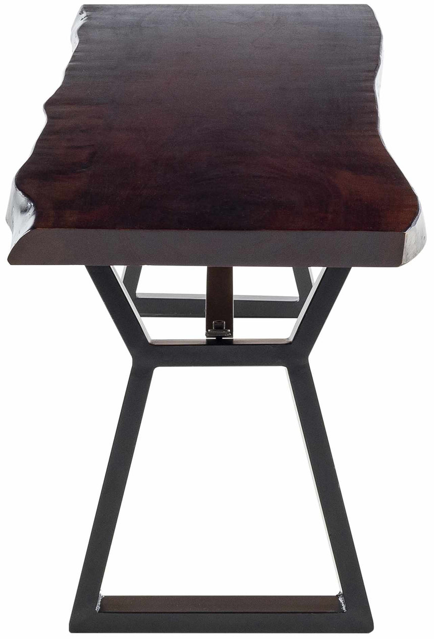 Chimalapa Rustic Dark Wood Bench