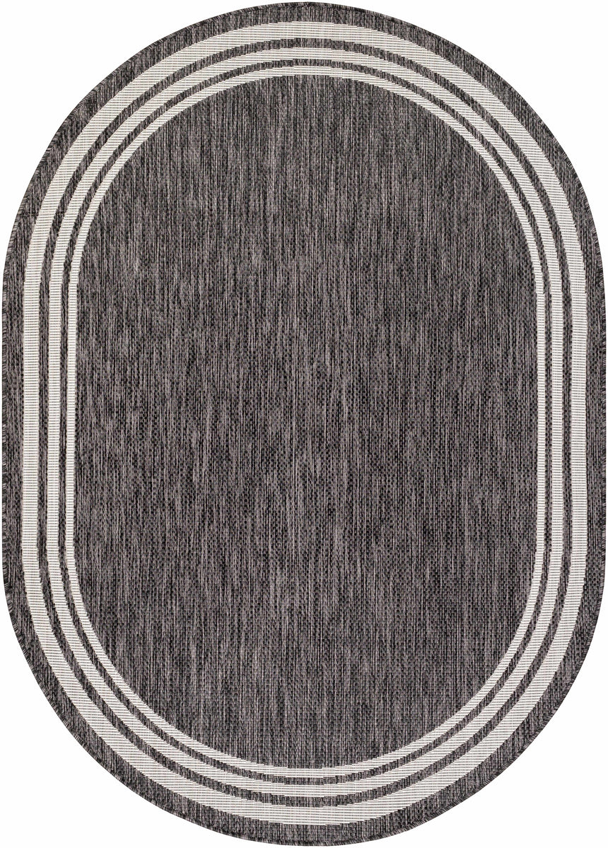Coonamble Bordered Antrasit Rug