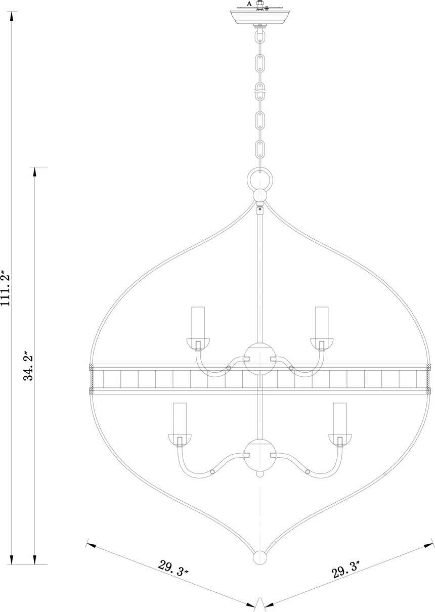 Corunna Ceiling Light - Clearance